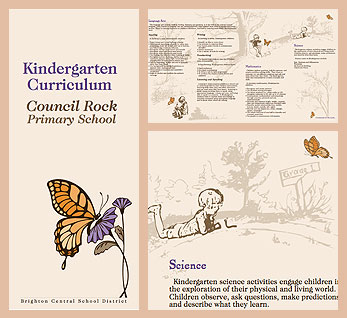 Gate-fold information brochure - Primary School Curriculm Brochure
