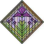 Stained glass design - Spring - by David Occhino Design
