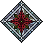 Stained glass design - Winter - by David Occhino Design