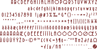 Aeronaut font sample