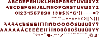 Blade Runner font sample