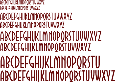 Art Deco font - Cinema™ Medium