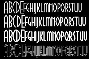 Cinema Font Sample