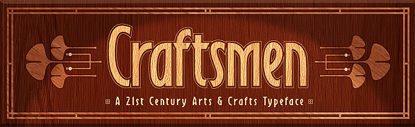 Craftsman font by David Occhino Design