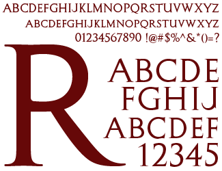Meliora Stonecut font - University of Rochester font - by David Occhino Design