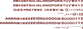 Knight font sample