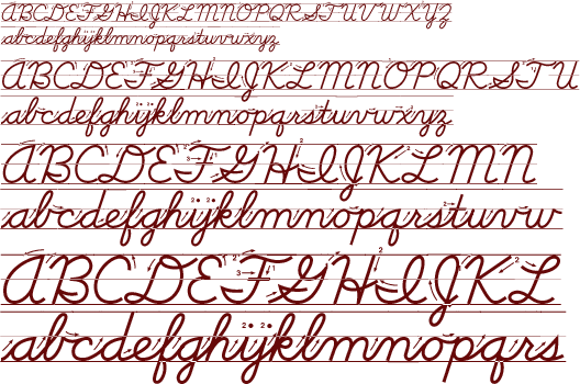 School™ Cursive LOE Guides A
