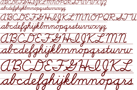 School™ Cursive LOE Guides B