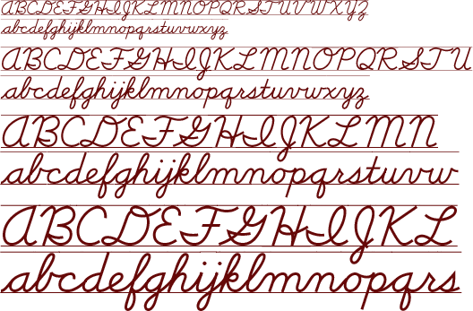 School™ Cursive LOE Guides C