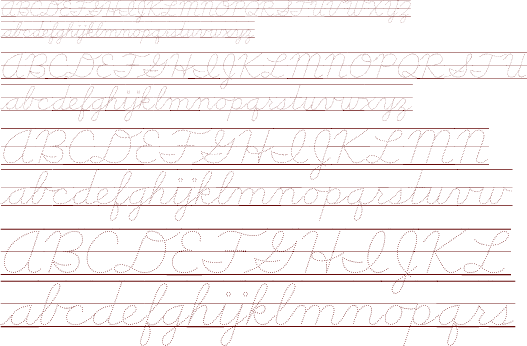 School™ Cursive LOE Traced Guides B