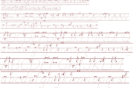 School™ Manuscript LOE Traced Guides A