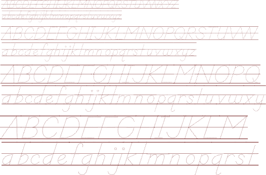 School™ Manuscript LOE Traced Guides B