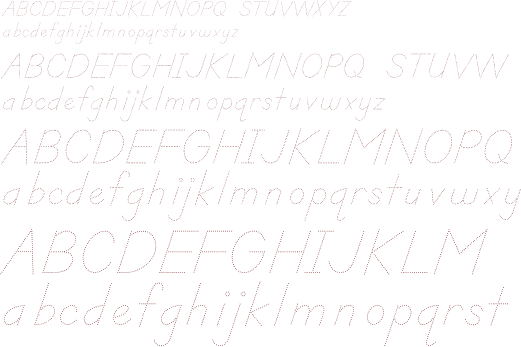 School™ Manuscript LOE Traced Regular