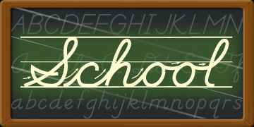 School D'Nealian Font