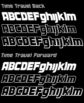 Back to the Future font - Time Travel font