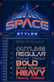 Space font by David Occhino Design