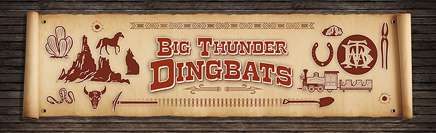 Free western font - Big Thunder Dingbats