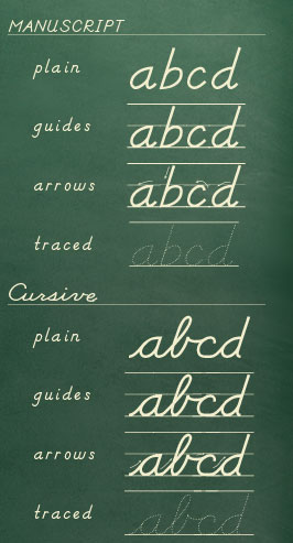 School font - cursive font - classroom font by David Occhino Design